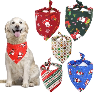 ภาพหน้าปกสินค้าคริสต์มาสสัตว์เลี้ยงน้ำลายผ้าขนหนูสุนัขสามเหลี่ยมผ้าพันคอผ้าฝ้ายพิมพ์แมวผ้าพันคอเอี๊ยม accesorios para perros อุปกรณ์มิ่งขวัญสำหรับลูกสุนัข ที่เกี่ยวข้อง