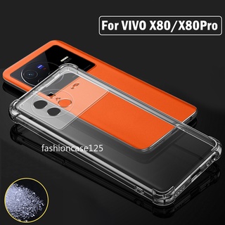 สําหรับ Vivo X80 Pro X 80 X70 Pro Plus เคสโทรศัพท์ หรูหรา กันกระแทก ซิลิโคนใส ป้องกัน ด้านหลัง