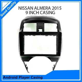 Ezframe เคสกรอบนําทางสําหรับ Nissan Almera 2015 9 นิ้ว Android Mp5