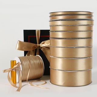 ม้วนริบบิ้นผ้าไหมซาติน แฮนด์เมด DIY สําหรับตกแต่งห่อของขวัญ 22 เมตร