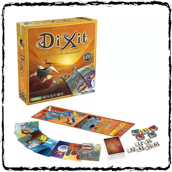 d00-01-board-game-party-คู่มือภาษาอังกฤษ-dixit-บอร์ดเกมส์-จีน-เกมกระดาน-ใบ้คำจากรูปภาพ-เกมเล่านิทาน