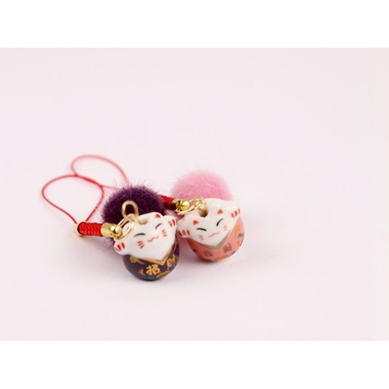 พวงกุญแจ-แมวกวัก-นำโชค-มี-6-สี-น่ารัก-ห้อยมือถือได้-สินค้าจากจีน-caseiallphone