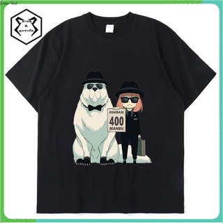 เสื้อยืดแขนสั้น พิมพ์ลายกราฟฟิคอนิเมะ Spy X Family Manga Anya Forger Bond Forger Oshirase 400 โอเวอร์ไซซ์ สําหรับผู้ชาย