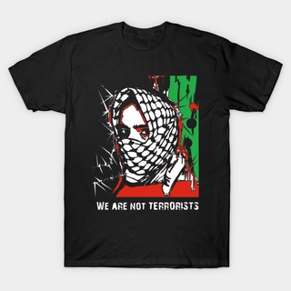 เสื้อยืด ผ้าฝ้ายแท้ พิมพ์ลาย We Are Not Terrorists ของขวัญวันพ่อ สําหรับผู้ชายสามารถปรับแต่งได้