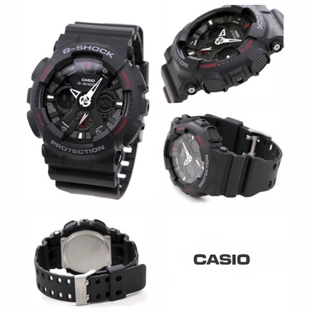 นาฬิกาสมาทวอช-โคนัน-นาฬิกาข้อมือผู้ชายcasio-g-shock-สายเรซิ่น-รุ่น-ga-120-1a-สีดำ-รับประกันห1ปี