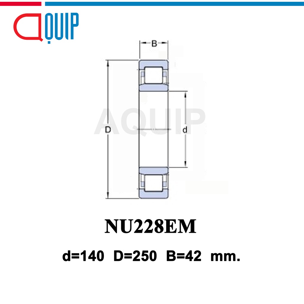 nu228em-ubc-ตลับลูกปืนเม็ดทรงกระบอก-nu228-em-cylindrical-roller-bearings-nu-228-em