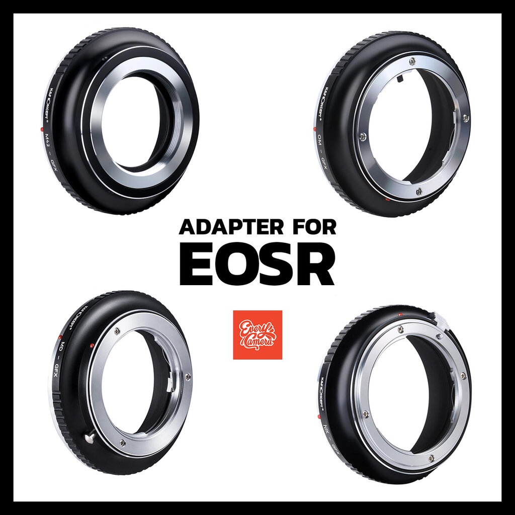 Adapter Canon Eos R (fd-Eos R, md-Eos R, om-Eos R, M42-Eos R, cy-Eos R ...