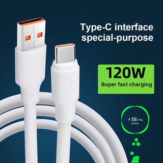 สายชาร์จเร็ว 120W 6A Type-C USB ชาร์จเร็ว สําหรับ Apple iPhone 11 13 Pro Max Android