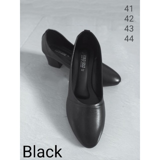 สินค้า รองเท้าไซส์ใหญ่คัชชูหุ้มส้นมี3สี ดำ/ครีม/ขาว ทรงเล็กบวก1ไซส💥