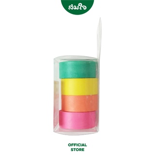 ภาพขนาดย่อของภาพหน้าปกสินค้าFoska (ฟอสก้า) Washi Tape สก๊อตเทปแฟนซีสีพื้น คละแบบ รุ่น CT502 จากร้าน somjai.officialshop บน Shopee