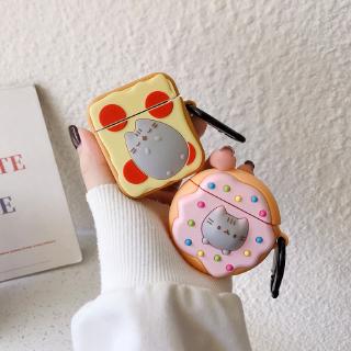 Apeach6  Donut Toast Cat Cute AirPods 1 2 Case Creative Silicone Cartoon AirPods Protective Cover