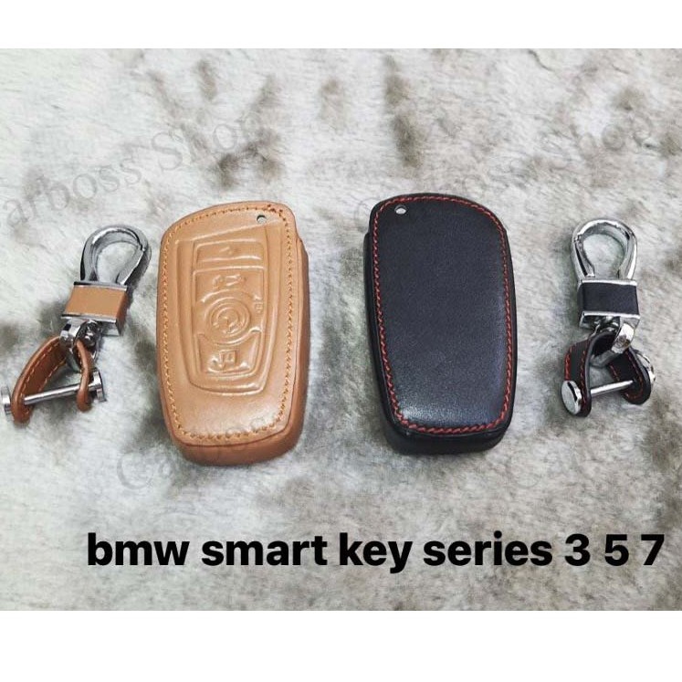 ซองหนังแท้กุญแจรถ-bmw-smart-key-series3-5-7-รับประกันหนังแท้