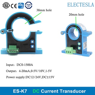 Es-k7 เครื่องส่งสัญญาณเซนเซอร์ 0-1500A เอาท์พุต 4-20mA