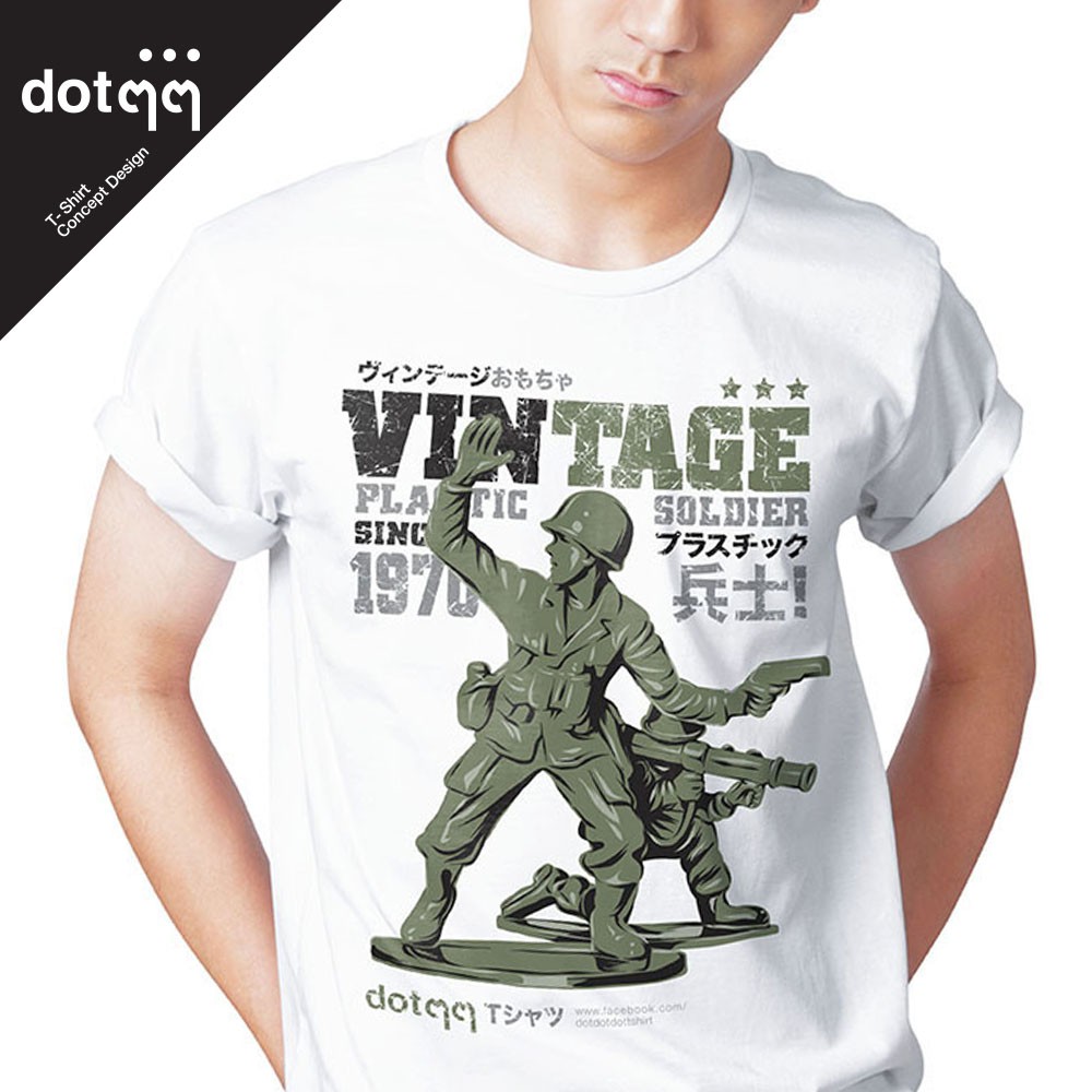 dotdotdot-เสื้อยืดผู้ชาย-concept-design-ลาย-soldier-white