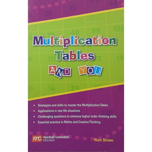 muliplication-tables-and-you-หนังสือเสริมทักษะวิชาคณิตศาสตร์พร้อมเฉลย