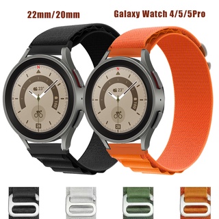 Alpine สายนาฬิกาข้อมือ สําหรับ Samsung Galaxy Watch 5 Pro 45 มม. 3 active 2 s3 22 20 มม. Galaxy 4 5 Classic 44 มม. 40 มม. 42 มม. 46 มม.