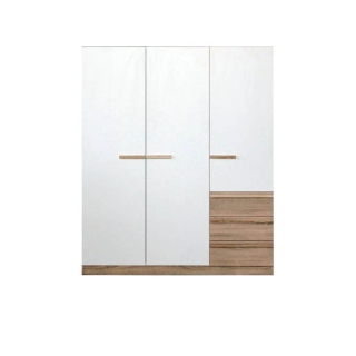 Koncept furniture ตู้เสื้อผ้าบานเปิด รุ่น Hanz สีขาว (150x60x180 ซม.)
