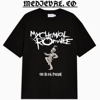 เสื้อยืดผ้าฝ้ายพิมพ์ลายขายดี เสื้อยืดพิมพ์ลาย My CHEMICAL ROMANCE สายโลหะวงดนตรีสําหรับผู้ชาย 24S สีดํา