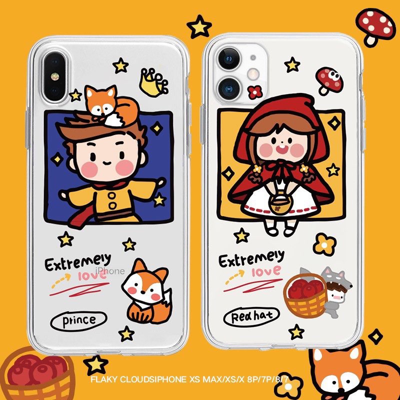 พร้อมส่ง-เคสใสหนูน้อยหมวกแดง-เจ้าชายน้อย-ใหม่ล่าสุด