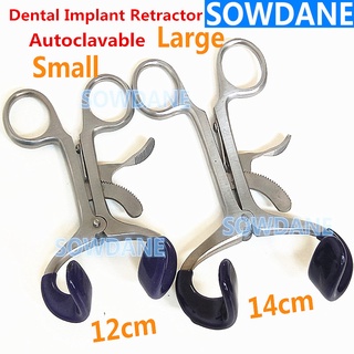 Dental Orthodontic Mouth Retractor with Silicone Pad Molt Gag Mouth Opener Stainless Steel Dental Implant Mouth Retracto
