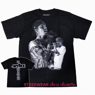 เสื้อยืดโอเวอร์ไซส์เสื้อยืด justin bieber จัสติน บีเบอร์ justiceS-3XL