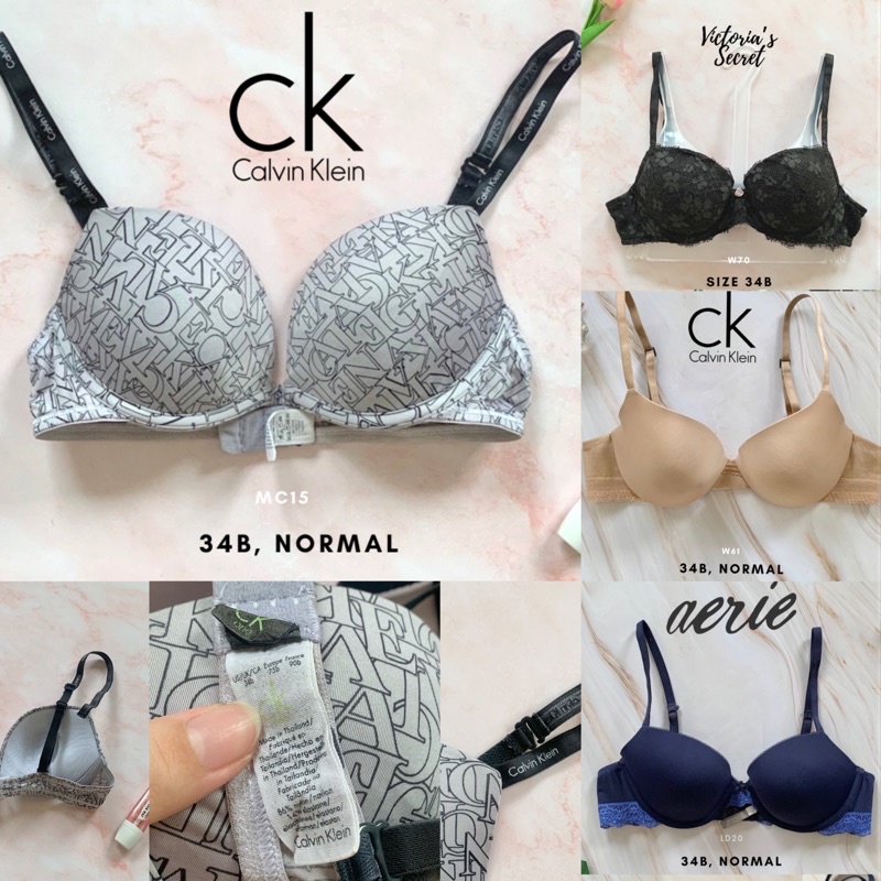 เสื้อใน-34b-ck-calvin-klein-victoria-s-secret-aerie-มือสองของแท้