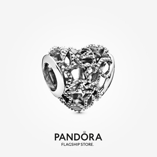 Pandora จี้รูปหัวใจ และดาว ประดับลูกปัด DIY สําหรับของขวัญวันเกิดผู้หญิง p825