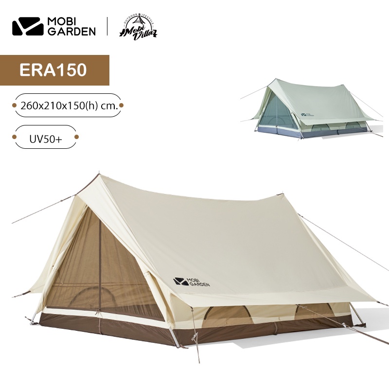 MobiGarden Tent Villa ERA150 เต็นท์ผ้าคอตตอน TC Polyester 65% +