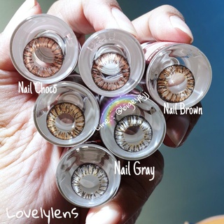 (บิ๊กอาย ตาโต ตาหวาน)Nail Gray - Lovelylens  คอนแทคเลนส์ บิ๊กอาย ตาโต รุ่นตาหวาน สีเทา ทรีโทน