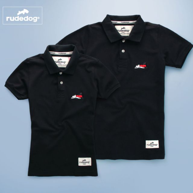 rudedog-เสื้อโปโล-รุ่น-mini-falcon-สีดำ