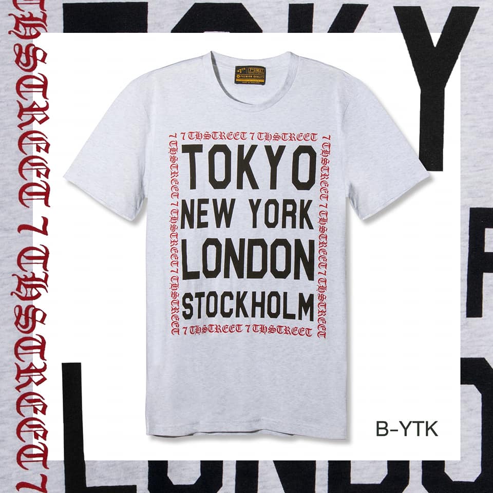 เสื้อยืดแขนสั้น 7th Street รุ่น B-YTK ของแท้ 100% พร้อมส่ง | Shopee ...
