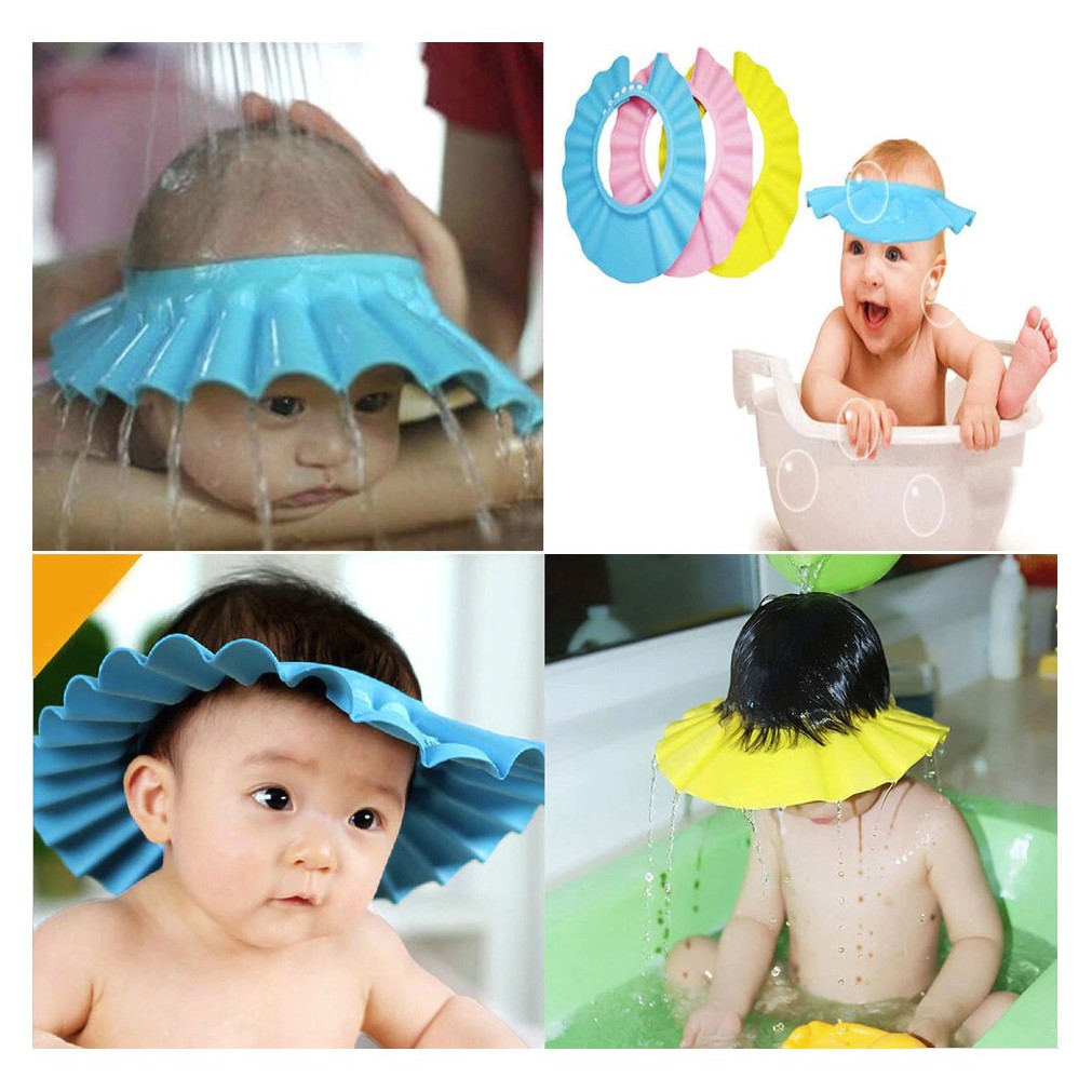 attoon-หมวกสระผมเด็ก-หมวกอาบน้ำเด็ก-กันฟองเข้าตา