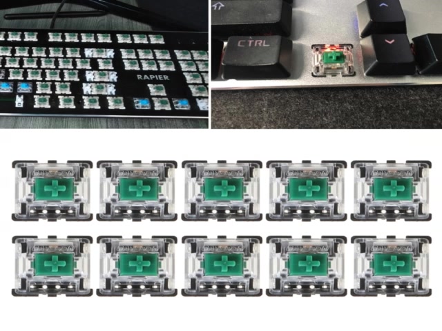 char-สวิตช์แกนเชิงเส้น-กันฝุ่น-สีเขียว-สําหรับคีย์บอร์ด-mechanical-10-ชิ้น