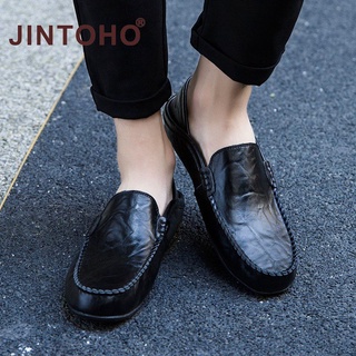 ภาพขนาดย่อของภาพหน้าปกสินค้ารองเท้าโลฟเฟอร์หนัง สำหรับผู้ชาย จากร้าน jintoho.th บน Shopee ภาพที่ 4