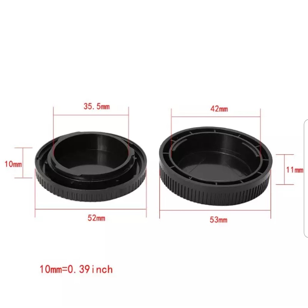 ฝาปิดบอดี้กล้อง-ท้ายเลนส์-sony-e-mount-fe-mount