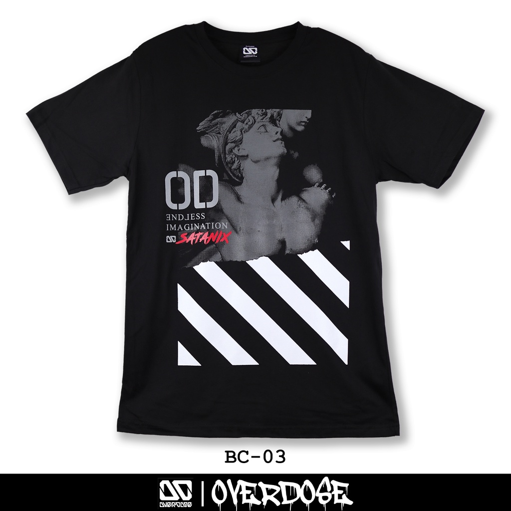 overdose-t-shirt-เสื้อยืดคอกลม-สีดำ-รหัส-bc-03-โอเวอโดส