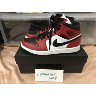 Nike air Jordan 1 mid Chicago black toe #554724-069