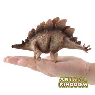 Animal Kingdom - โมเดลไดโนเสาร์ Stegosaurus น้ำตาล ขนาด 17.00 CM (จากหาดใหญ่)