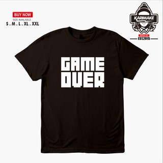 เสื้อยืด พิมพ์ลายเกม Distro Game Over Karimake