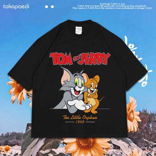 เสื้อยืด โอเวอร์ไซซ์ พิมพ์ลาย TOM AND JERRY | เสื้อยืด ขนาดใหญ่ | เสื้อยืด ขนาดใหญ่ | เสื้อยืด สไตล์วินเทจ | 002