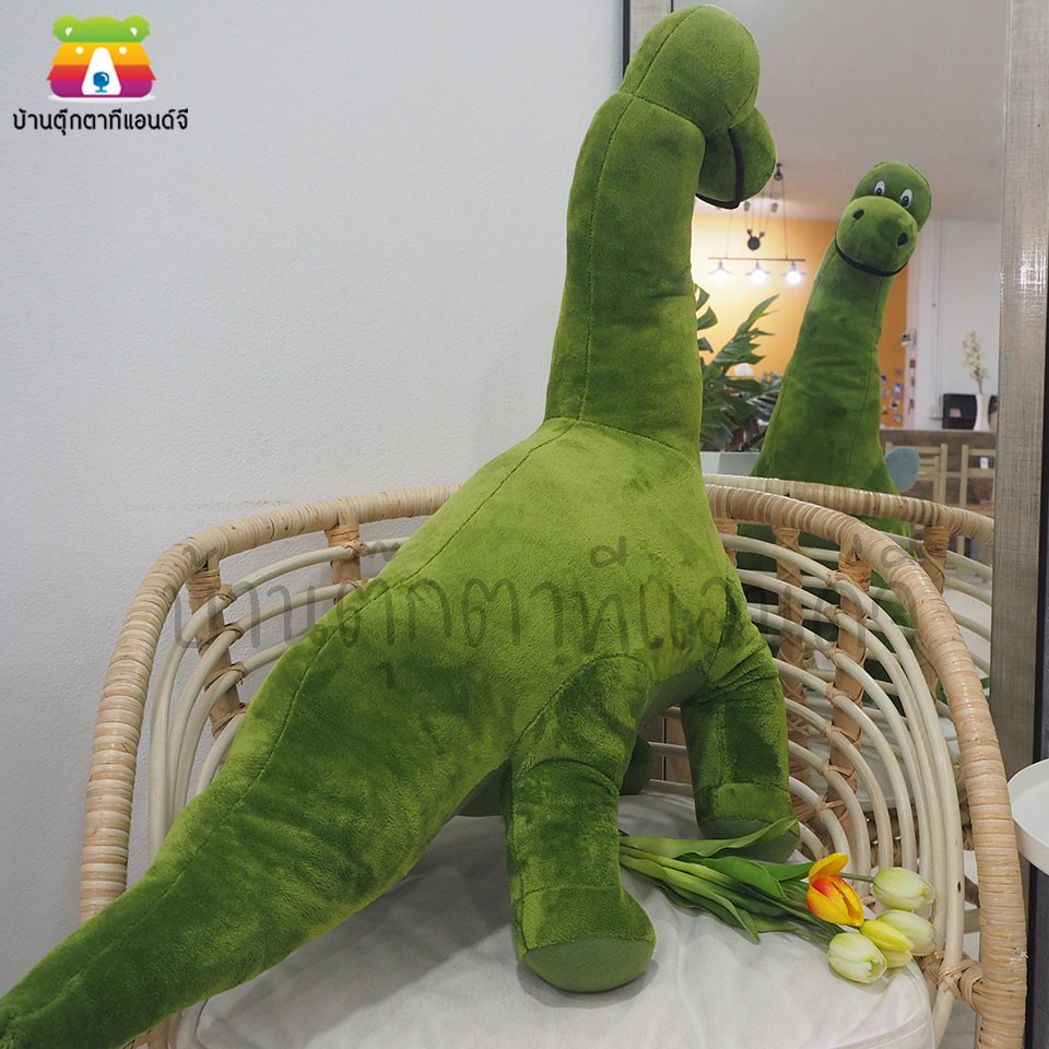 ภาพสินค้าตุ๊กตา ไดโนเสาร์ ไดโนเสาร์คอยาว ตัวใหญ่มาก ไดโนเสาร์เขียว ทีเร็กซ์ แบบพีพีกอด ส่งไว ของเล่นเด็ก จากร้าน bantukkatatg บน Shopee ภาพที่ 7
