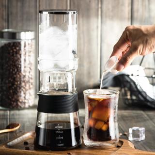 เครื่องชงกาแฟแบบหยดแก้วเชิงพาณิชย์ชนิดหยดเครื่องชงกาแฟที่ใช้ในครัวเรือนชงเย็นเครื่องชงกาแฟขนาดเล็ก 2-4