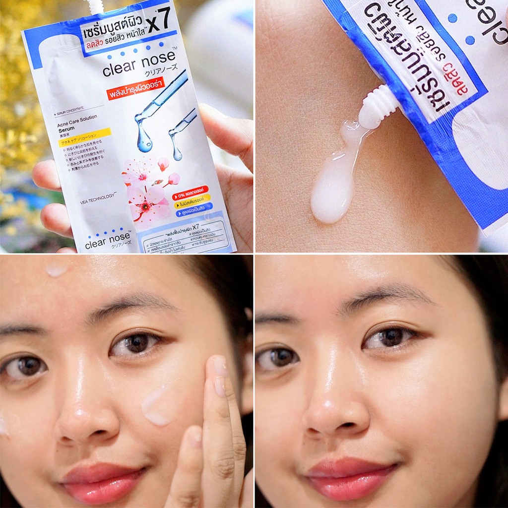 พร้อมส่ง-ยกกล่อง6ซอง-clear-nose-acne-care-solution-8ml-เคลียร์โนส-แอคเน่-โซลูชั่น-เซรั่ม-ลดสิว