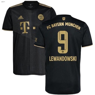 เสื้อกีฬาฟุตบอลทีม Bayern Munich Lewandowski 9 ทีมคุณภาพสูง 2021-2022
