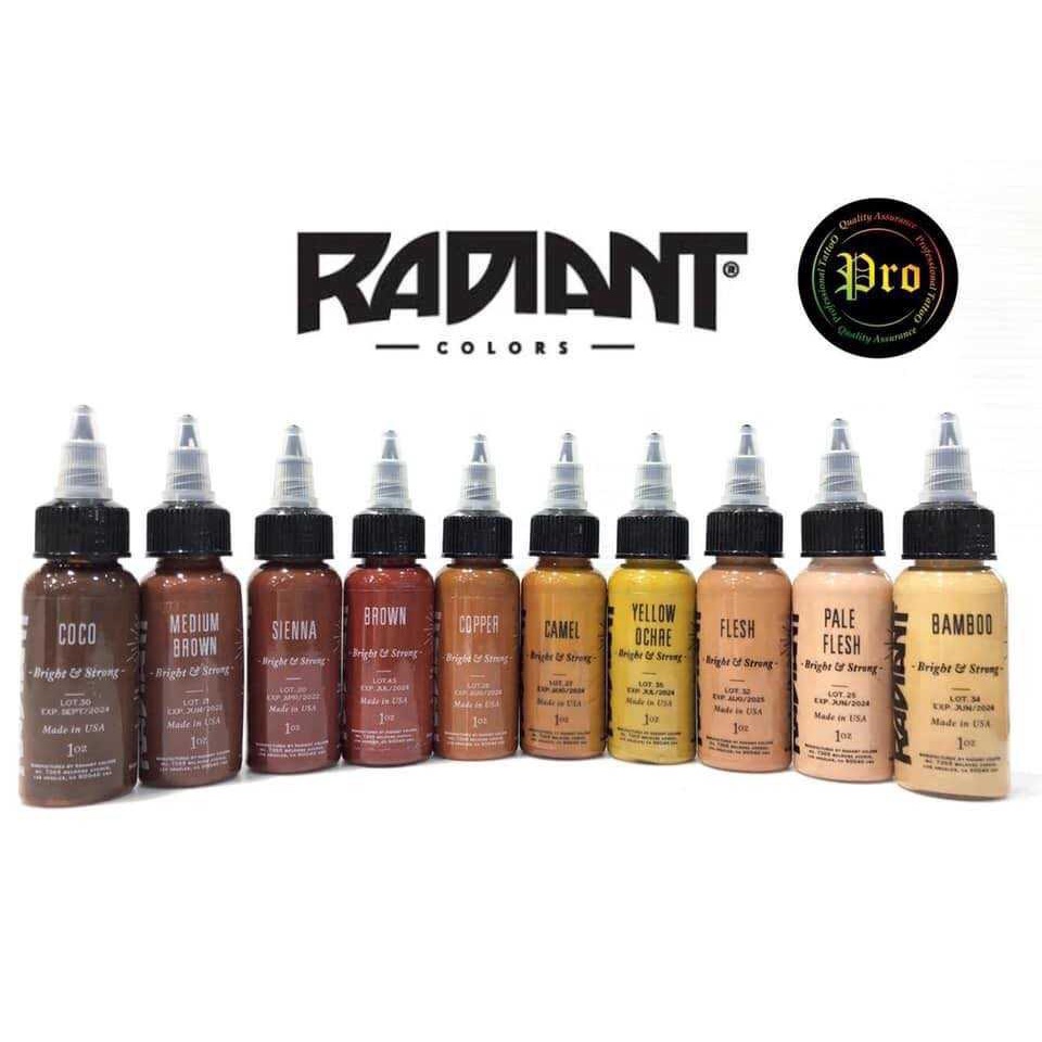 สีสัก Radiant Colors Tattoo Ink 1 oz Brown | Shopee Thailand