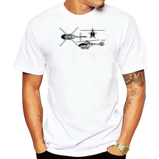 เสื้อยืด คอกลม พิมพ์ลาย AIRBUS HELICOPTER EC 135 BLUEPRINT MBB GERMANY แฟชั่น สําหรับผู้ชายS-5XL