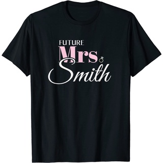 เสื้อยืดผ้าฝ้ายเสื้อยืด พิมพ์ลาย Mrs Smith Bachelorette น่ารัก แฟชั่นฤดูร้อน สําหรับผู้ชายL XL  XXL 3XL