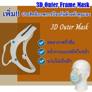ภาพหน้าปกสินค้า3D outer frame  mask อุปกรณ์ใส่ร่วมกับหน้ากากอนามัย เพิ่มประสิทธิภาพการป้องกัน มั่นใจในความปลอดภัยยิ่งขึ้น ที่เกี่ยวข้อง