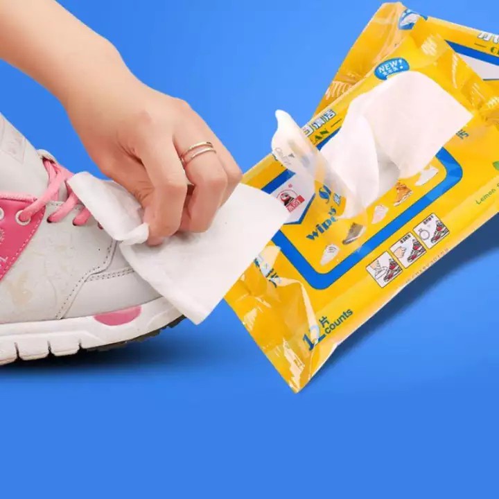 ผ้าเปียกเช็ดทำความสะอาดรองเท้า-sneaker-wipes-1แพคมี12แผ่น-รุ่น-sneaker-wipes-cleaning-13jan-j1