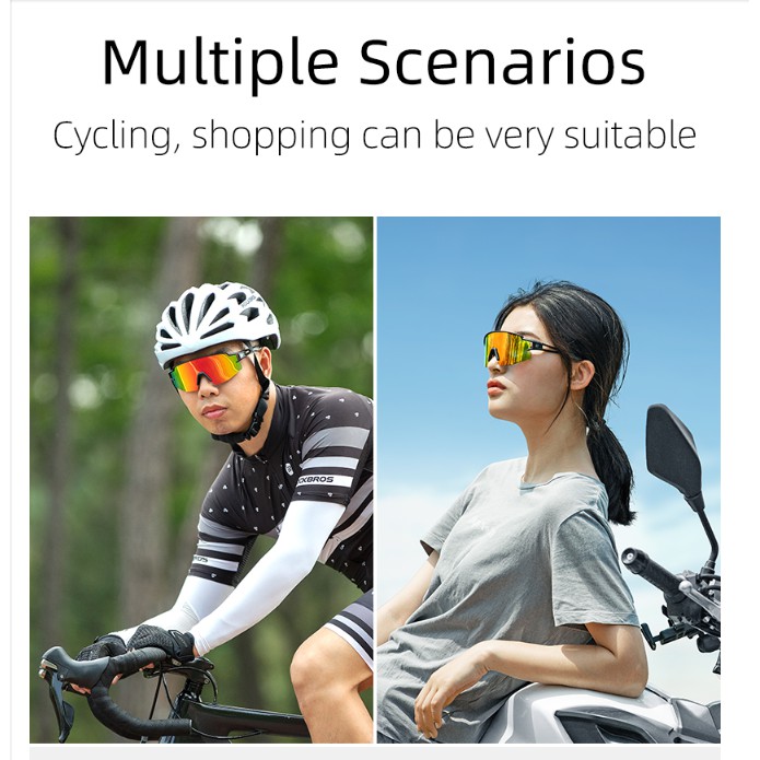 ภาพสินค้าRockbros แว่นตากันแดด สําหรับการเล่นกีฬา ขี่จักรยาน แฟชั่น Unisex กันรังสี UV400 จากร้าน luoke.th บน Shopee ภาพที่ 6